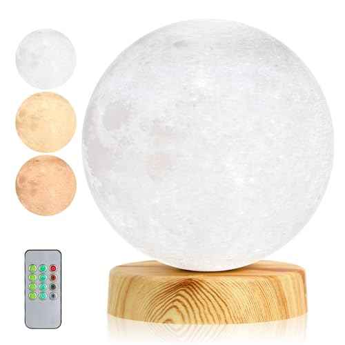 H&B Happy - Light Therapy Lamp 10000 LUX, Sunlight Lamp with 3 Color Temperatures,4 Brightness Levels (Round)