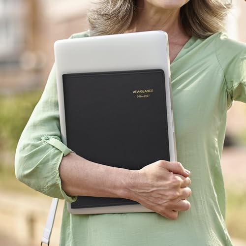 AT-A-GLANCE Academic Planner 2026-2027 Weekly Appointment Book, 8.25" x 11", Black