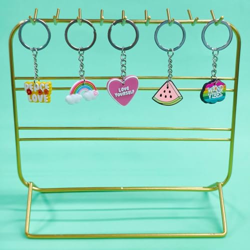 30/50/100/200pcs Random Different Keychains, Lot Mixed Cute Keyring for Classroom Prizes Students Incentives