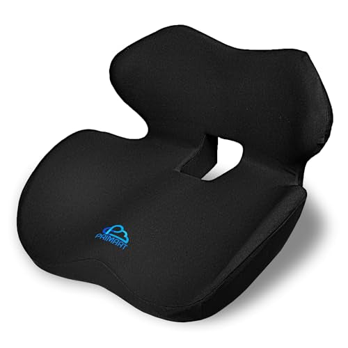 Ergonomic Memory Foam Seat Cushion for Office Chair, Car Seat, Gaming Chair, Dining Chairs| Sciatica, Tailbone & Coccyx Pain and Pressure Relief | Lumbar & Lower Back Support | Orthopedic Design