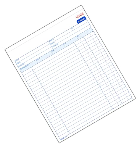 Adams 2-Part Carbonless Invoice Book 50 Sets, 8-3/8 x 10-11/16, White/Canary, 50 count