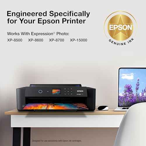 EPSON 312 Claria Photo HD Ink Standard Capacity (T312922-S) Works with Expression Photo XP-8500, XP-8600, XP-8700, XP-15000, Light cyan/light magenta