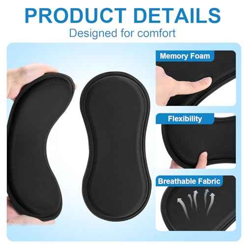 2Pcs Abdominal Side Compression Boards, 11.81x5.51x0.47in Sponge Material Foam Lateral Protectors for Post Surgery Recovery Waist Filling Skin Anti-Sagging Black