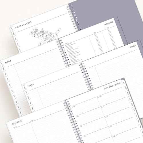 Blue Sky 2026 Monthly Planner Calendar, January 2026 - December 2026, 8" x 10", Flexible Cover, Laminated Tabs, Durable Twin Wire Binding, Rue Du Flore