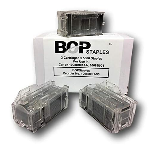 Brand Compatible for Canon 1008B001AA, 1008B001 Staples, Staple Cartridge Refills (3 Cartridges X 5000)
