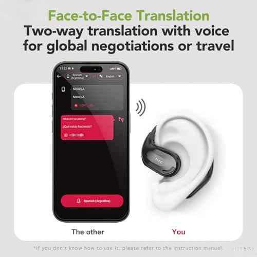 NE18 Translation Earbuds Real Time, 3-in-1 AI Language Translator Earbuds Buletooth 6.0 Translatior Headphones with 135 Languages/7 Translation Modes, Translate Ear Buds for Business Learning Travel