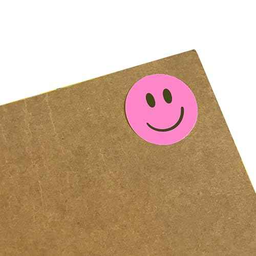 2000 Pieces, 1/2 inch - Smiling Happy Smile Face Stickers for Reward - 10 Colors