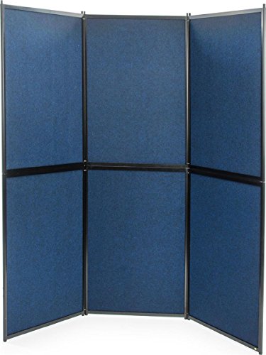 Displays2go 72.5 x 72.5-Inch Double-Sided Trade Show Presentation Board with Lights