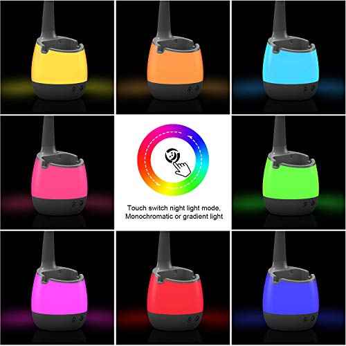 ERAY Rechargeable Battery Operated Lamp with 3 Color Modes/8 Colors Night Light/Pen Holder, Kids LED Desk Table Lamp for Home Office Dorm Reading Studying, Eye Caring, Ideal Gifts, Adapter Included