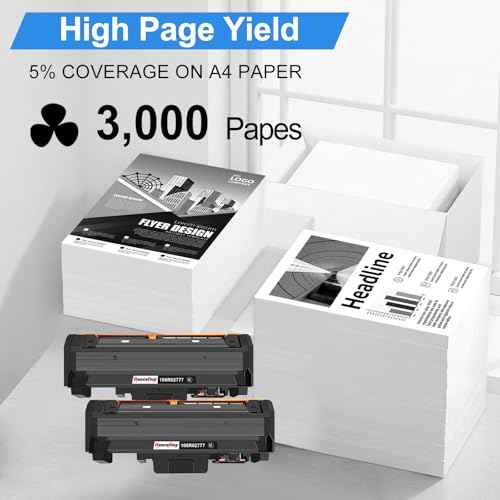 106R02777 Compatible Toner Cartridge Replacement for Xerox 106R02777 Black Toner Cartridge,Work for Xerox WorkCentre 3215 3215NI 3225 3225DNI Phaser 3260 3260DI 3260DNI 3052 (Black,2-Pack)
