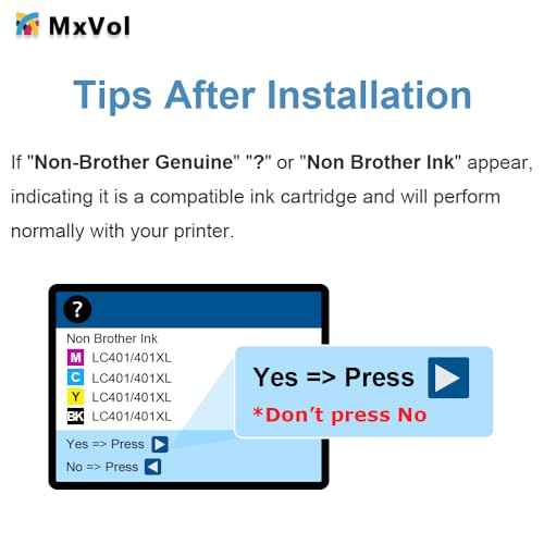 MxVol LC401XL Compatible Ink Cartridges Replacement for Brother LC401 LC-401XL LC-401 High Yield for MFC-J1010DW MFC-J1170DW MFC-J1800DW MFC-J1012DW Printer Ink (2-Black Cyan Magenta Yellow, 5-Pack)