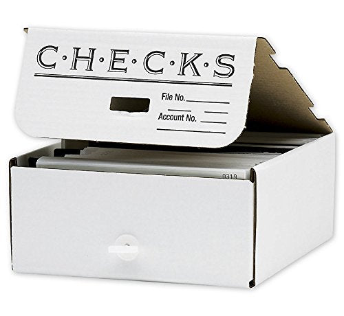 ABC Check Storage Box, Divided By Quarter, 10 x10 x 4 1/2" - Package of 3