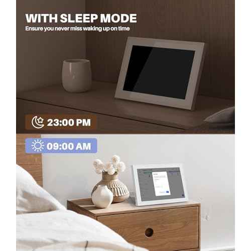 10.1 Inch Smart Digital Calendar & Chore Chart ? IPS HD Touchscreen Family Organizer, Desk Planner with Meal Scheduler, Android App Support & Photo Frame | Smart Calendar