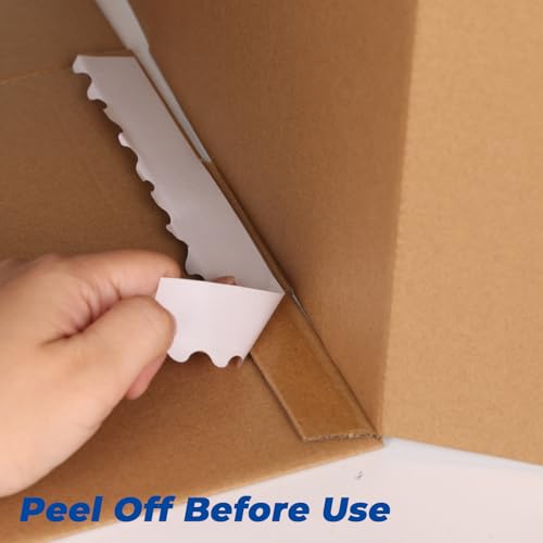 CRUGLA 12x12x12 Inch Shipping Boxes 10 Pack - Brown Corrugated Cardboard with Side-Lock, Pre-Applied Tape, Easy Assembly for Small Business & Shipping