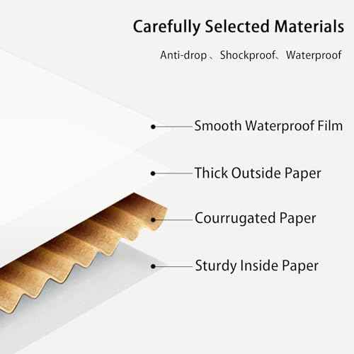 FORBFAN 10x8x2 White Shipping Boxes 40 Pack, Mailing Boxes for Small Business, Corrugated Cardboard Literature Mailers