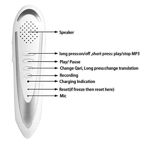 Anlising Digital Holy Quran Pen Ramadan Gift Exclusive Word-by-Word Function for Kid and Arabic Learner Downloading Many Reciters and Languages Digital Qu'ran Talking Pen 5 Small Books Leather Bag