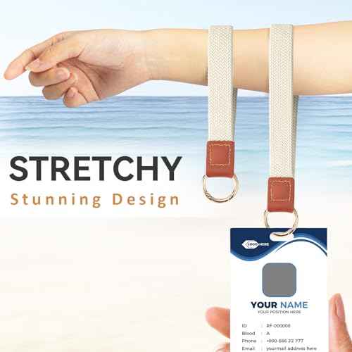 Wrist Lanyard, Stretchy Wristlet Keychain Lanyards, Cute Key Lanyard for Women Men, Short Key Chain for Car Keys Card Wallet Phone