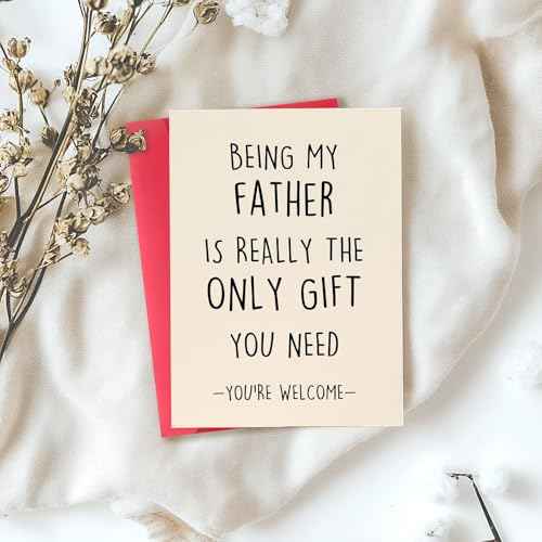 Funny Birthday Card for Dad, Humor Dad Birthday Gifts from Son Daughter Kids, Best Fathers Day Card Gifts