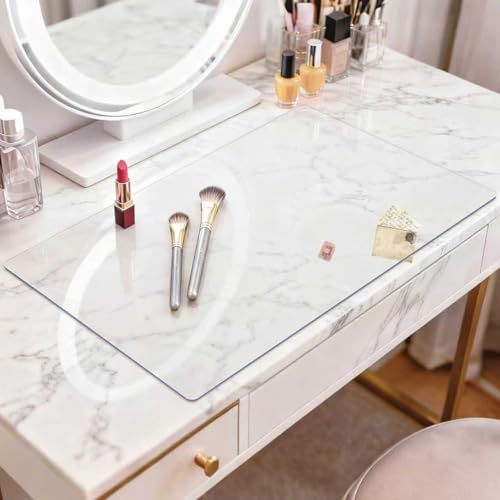 LovePads Clear 14x24-Inch Makeup Mat for Vanity and Dresser Cover