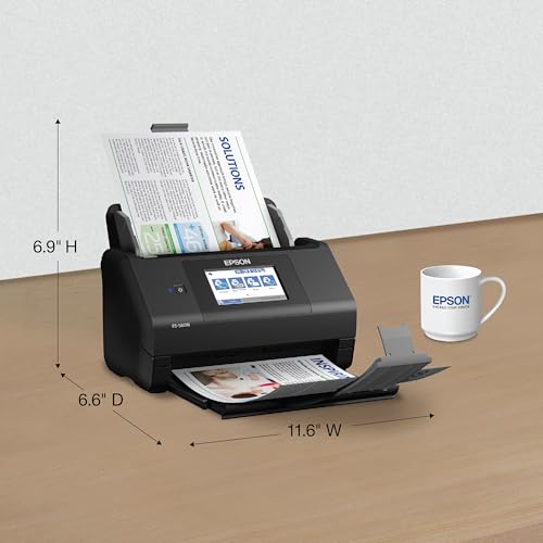Epson ES-580W Wireless Color Duplex Desktop Document Scanner with 100-Sheet ADF