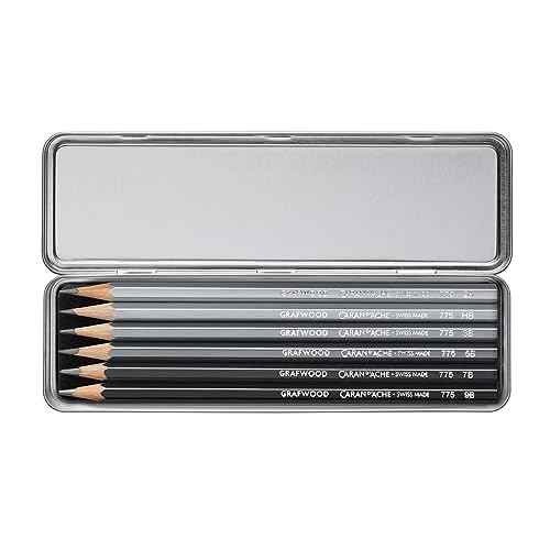 CREATIVE ART MATERIALS Grafwood 6 Piece Metal Box Set (775.306)