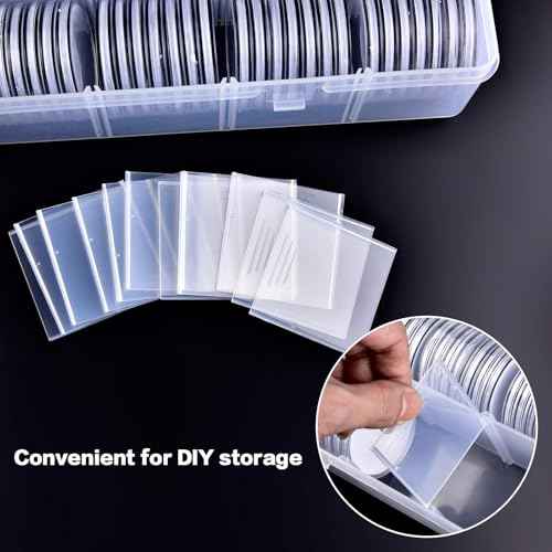 Coin Capsules 46mm with Foam Gasket and Plastic Storage Organizer Box, 6 Sizes (20/25/27/30/38/46 mm) Coins Collector Case Holder for Collection Supplies-168 Pieces