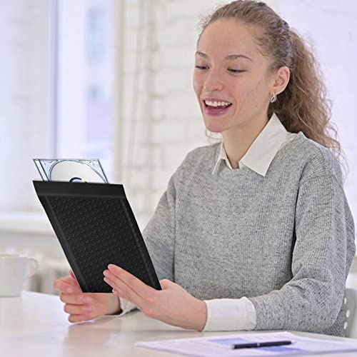 Black 4x7 Inch Self Seal Bubble Mailers Pack of 50 Waterproof Shipping Envelopes