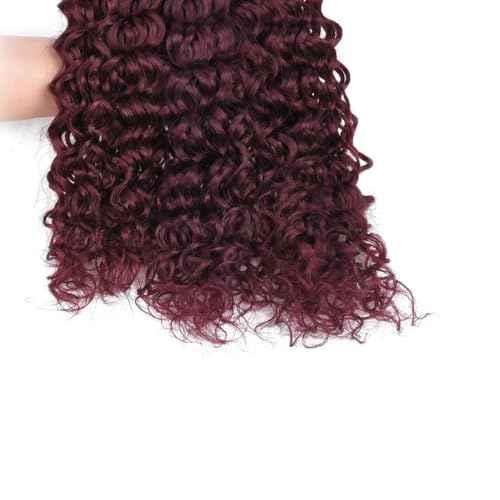 22 24 26 Inch #99J Bundles Water Wave Bundles Human Hair Burgundy Water Wave Bundle Unprocessed Brazilian Virgin Weave Hair 3 Bundle 50 Gram Per Bundle