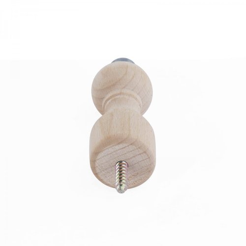 Renovators Supply Manufacturing Door Stoppers 3 3/16 in. Wall Mount Victorian Unfinished Maple Wood Door Bumper Stops Pack of 3