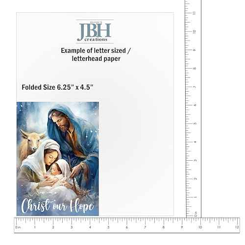 JBH Creations Christ Our Hope Religious Christmas Card - Pack of 24