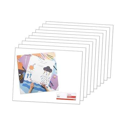 Staples 247403 Poster Boards 10-Pack White 22-Inch x 28-Inch (MMK04500S)