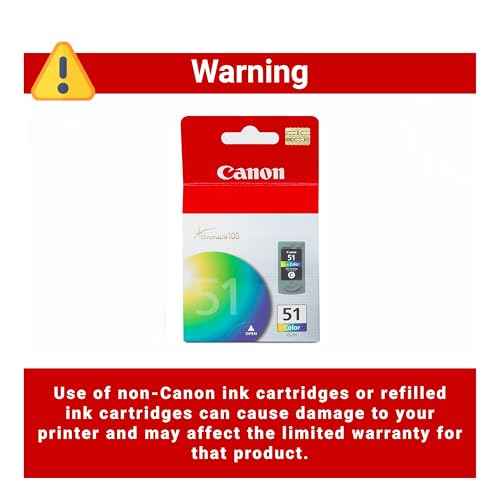 Canon CL-51 Genuine Color Ink Cartridge, Compatible with iP6310D/6220D/6210D, MX310/300, MP460/170/160/150/180/450/460