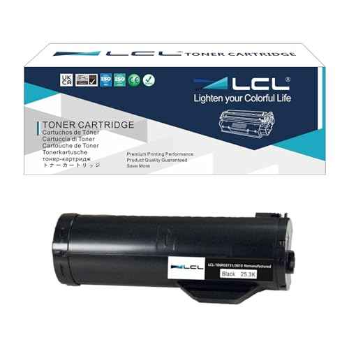LCL Remanufactured 3610 3615 Black Toner Cartridge 106R02731 Replacement for Xerox Phaser 3610 3610V 3610DN 3610DNW WorkCentre 3615 3615V 3615DN 3615DNW DocuPrint M455 M455DF P455 P455D (25,300 Pages)