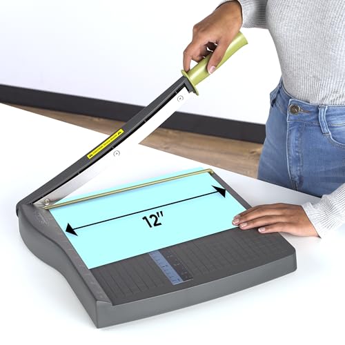 Swingline Paper Cutter Guillotine Trimmer 12-inch Cut Length 10 Sheets, ClassicCut Lite (9312) - Office & Home Use