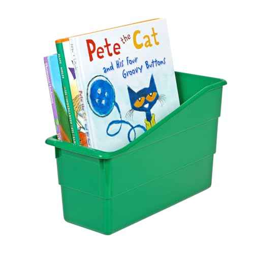 Really Good Stuff Modern Farmhouse Book & Binder Bins-6 Pack