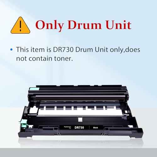 myCartridge Compatible DR730 Drum Unit Replacement for Brother DR-730 DR730 DR 730 to Compatible with MFC-L2710DW MFC-L2750DW HL-L2370DW HL-L2395DW DCP-L2550DW HL-L2350DW Printer (2 Drum, NOT Toner)