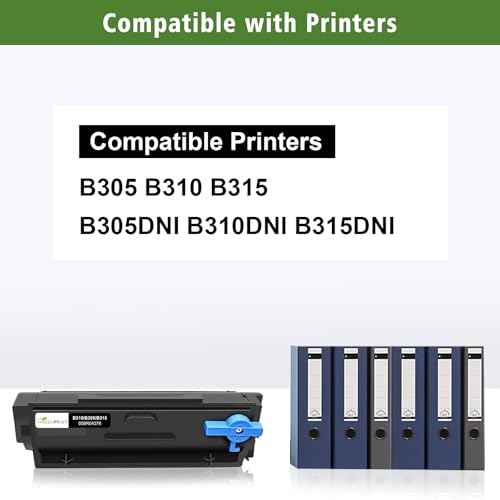 006R04376 Remanufactured Toner Cartridge B305 B310 B315 Standard Capacity 3000 Pages for B305 B310 B315 B305DNI B310DNI B315DNI Printers (1 Black)