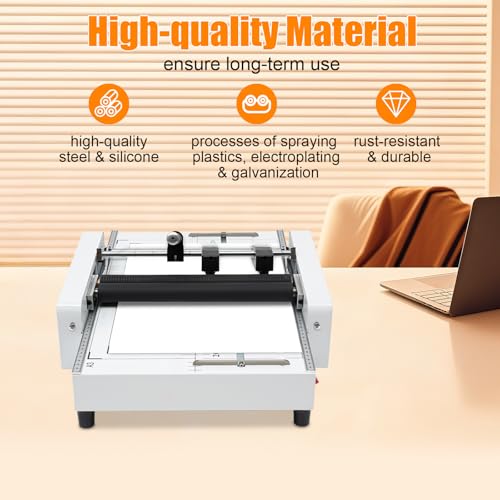 A3 110V Booklet Folding Binding Machine - Automatic Paper Maker for Offices & Print Shops