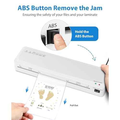 Laminator Machine, Sweleke A3 Laminating Machine with 5 Laminating Sheets, 11x 17 Thermal Lamination Machine for Home, 13 Inch Laminator Machine Hot and Cold for School Office Use