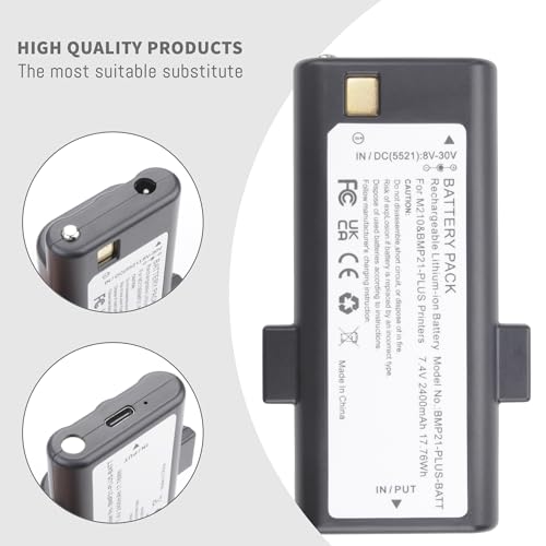 Rechargeable Battery for Brady M210 BMP21-LAB Portable Barcode Scanner