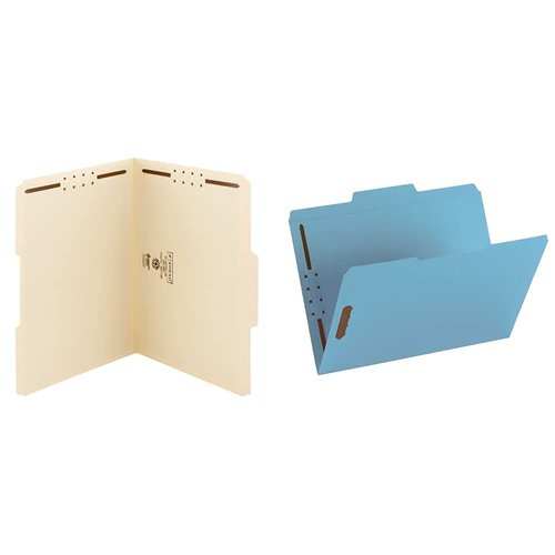 Smead Fastener File Folders (14537) and Smead Fastener File Folders (12040)