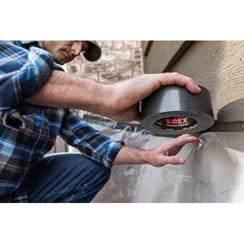 T-Rex Tape Heavy Duty Duct Tape with UV Resistant & Waterproof Backing for Ferociously Strong Repairs, 1.88" x 30 yd, Gunmetal Gray, 3 Rolls