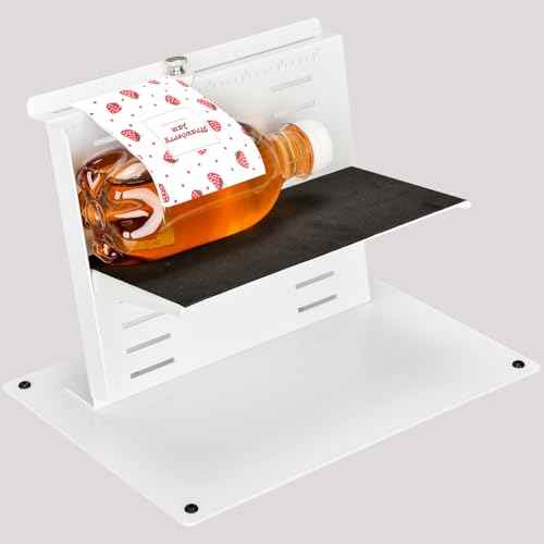 TOPOWN Precise Label Applicator Bottle and Jar-Labeling Tool for Bottle-Essential Tools for Label Makers White