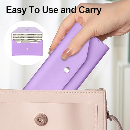 Actacve Reusable Cash Wallets for Women with Purple and Green Variants – Money Organizer with Cash Envelopes