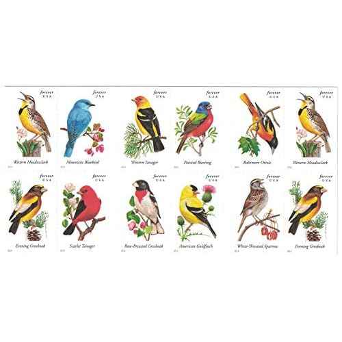 USPS Songbirds Forever Stamps - Booklet of 20 Postage Stamps