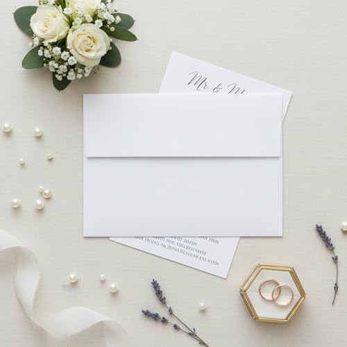 White A4 Envelopes 100 Pack Self Seal for Invitations & Mailing - Brand YINUOYOUJIA
