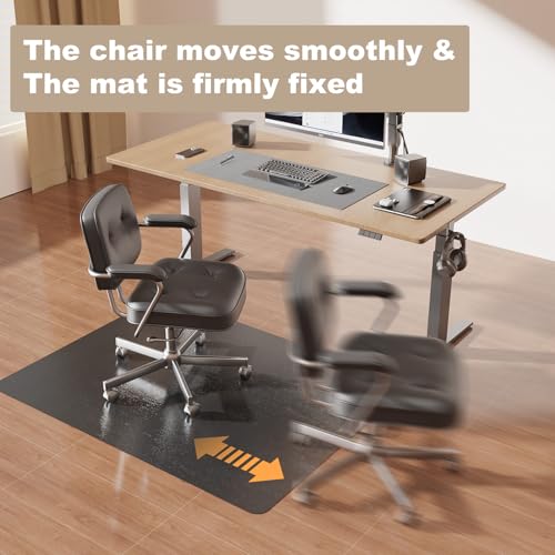 Keydol Thickened 2.0mm Office Chair Mat 60x75 for Hardwood - Anti-Slip, Easy-Clean Floor Protector