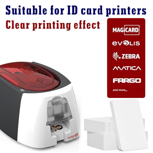 HYYIKA 30pcs Blank PVC CR80 30 Mil Credit Card Blanks for ID Badge Printers – PVC Card