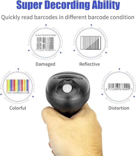 NetumScan USB 1D Barcode Scanner - Handheld Wired CCD Barcode Reader - Variation 1
