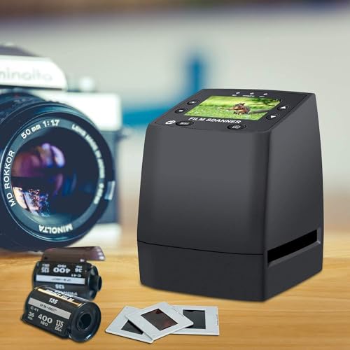 High Resolution 135 Film Negative & Slide Scanner - Convert to Digital JPEG with SD Card